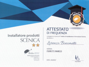1° livello Installazione e Formazione Tecnica 1° livello Installazione e Formazione Tecnica