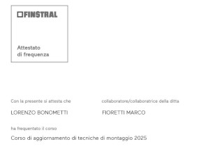 Aggiornamento tecniche di montaggio 2025 Aggiornamento tecniche di montaggio 2025