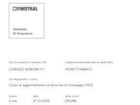 Aggiornamento tecniche di montaggio 2025 Aggiornamento tecniche di montaggio 2025