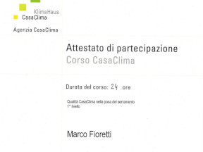 1° livello CasaClima nella posa del serramento 1° livello CasaClima nella posa del serramento