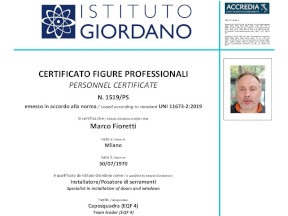 Installatore / Posatore di serramenti - Caposquadra Installatore / Posatore di serramenti - Caposquadra