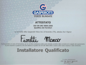 Installatore qualificato Installatore qualificato