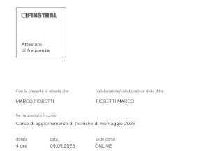 Aggiornamento tecniche di montaggio 2025 Aggiornamento tecniche di montaggio 2025