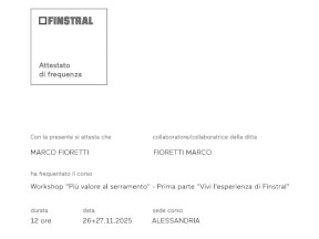 Più valore al serramento - Prima parte Più valore al serramento - Prima parte