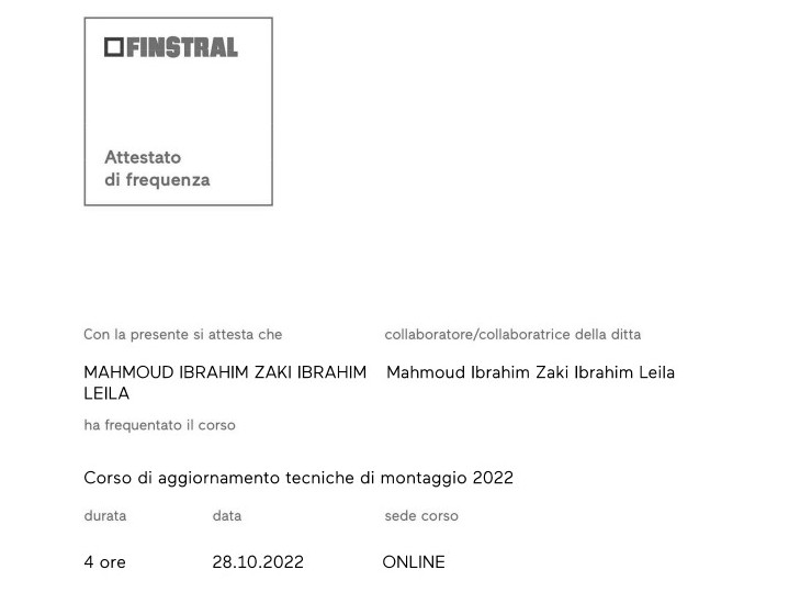 Aggiornamento tecniche di montaggio 2022 Aggiornamento tecniche di montaggio 2022