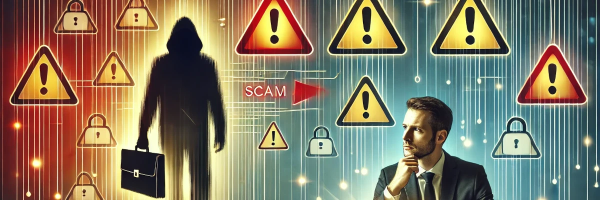In giro c'è un truffatore che si spaccia per me Immagine di fantasia che suggerisce l'idea che in giro c'è un truffatore che si spaccia per me