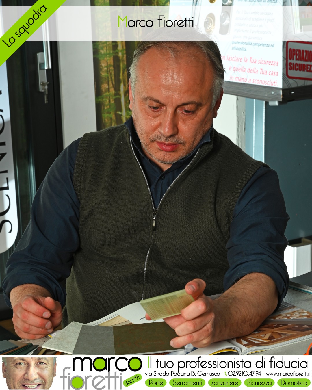 Marco Fioretti, il titolare dell'azienda