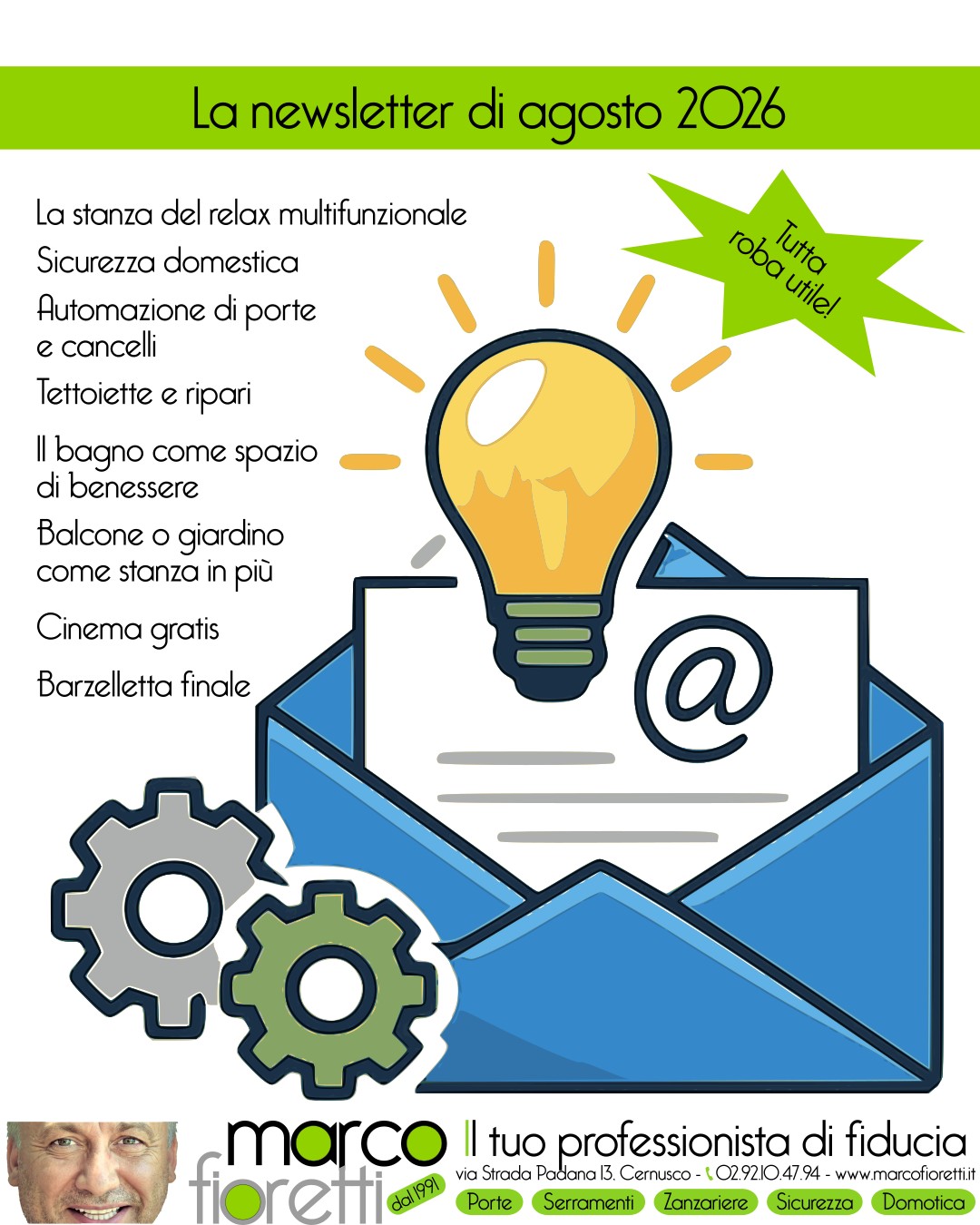 La newsletter di agosto 2026
