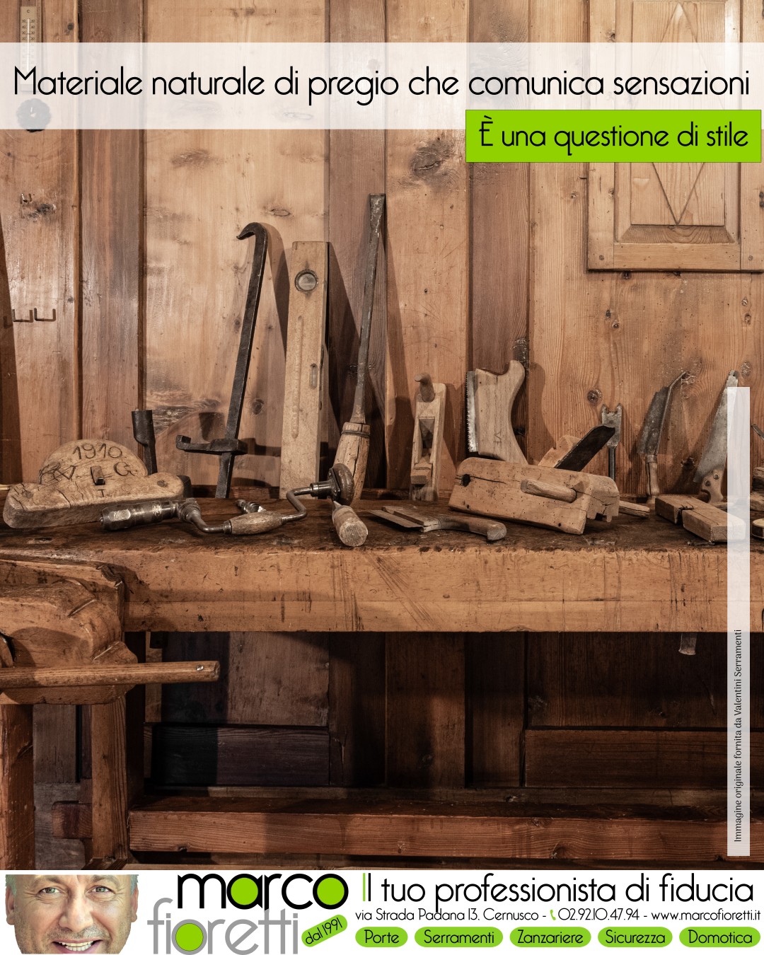 Un banco da lavoro del primo Novecento