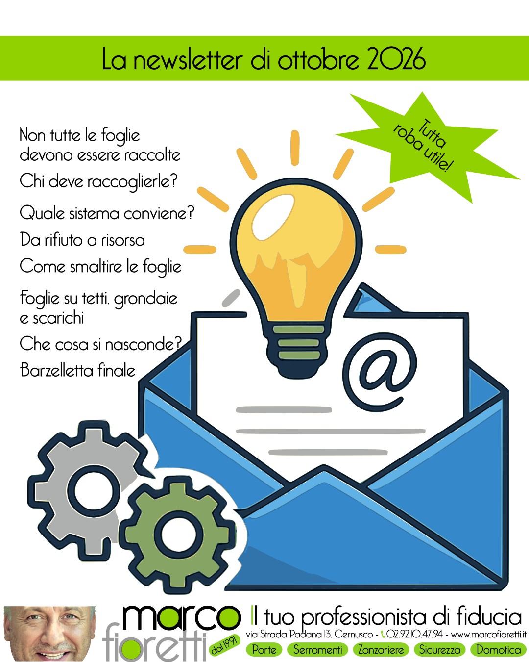 La newsletter di ottobre 2016
